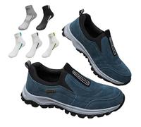 Orthopädische Schuhe Herren Slip On Walkingschuhe mit Fußgewölbeunterstützung Leichte Outdoorschuhe Wandern Arbeit Turnschuhe Schuhe