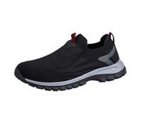 OrthopäDische Schuhe Herren Sneaker Schlupfschuhe Herren Atmungsaktives Vermascht Turnschuhe Leicht Breite Fuß Slip On Walkingschuhe Komfortable BarfußSchuhe Joggingschuhe FüR Alltag Und Outdoor
