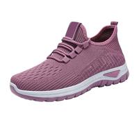 Orthopädische Schuhe Sneaker Damen Ergonomischer Schmerzlinderungs Sommer Barfußschuhe Leicht Atmungsaktive Lässige Bequeme Outdoor Sportschuhe Turnschuhe Laufschuhe Damen Sportschuhe (Purple, 40)