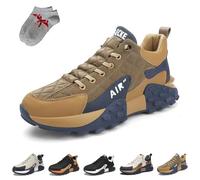 Orthopädischer Komfort-Sneaker for Herren 2025, wasserdichte, rutschfeste, atmungsaktive, leichte orthopädische Schuhe for Herren, breite orthopädische Slip-On-Walking-Tennis-Sneaker for Herren(Braun,