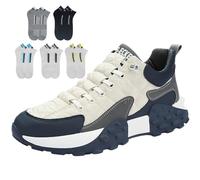 Orthopädischer Komfort-Sneaker für Herren, orthopädische Slip-On-Schuhe, lindert Fußschmerzen, perfekte Wanderschuhe, weiß, 36 2/3 EU