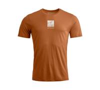 Ortovox - 120 Cool Tec Abstract T-Shirt - Merinoshirt, Gr. S, braun (BristleBrown)