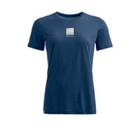Ortovox - Women's 120 Cool Tec Abstract T-Shirt - Merinoshirt, Gr. S, blau (DeepOcean)