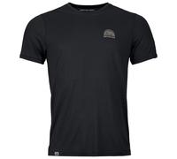 Ortovox - 120 Cool Tec Mountain Stripe T-Shirt - Merinoshirt, Gr. S, schwarz (BlackRavenII)