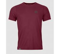 Ortovox Herren 120 Cool Tec Mtn Stripe T-Shirt (Größe L, rot)