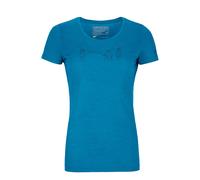 Ortovox 120 Cool Tec Wool Wash TS W T-Shirt blau | XS