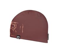 ORTOVOX 120 TEC Logo Beanie - Leichte, kaum auftragende Mütze mit technischem Wollmix für Sommer-Touren - PINK - Unisex