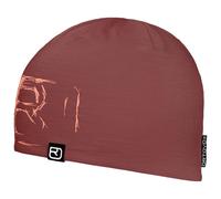 ORTOVOX 120 TEC Logo Beanie - Leichte, kaum auftragende Mütze mit technischem Wollmix für Sommer-Touren - PINK - Unisex