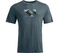 T-Shirt Ortovox 140 COOL LANDSCAPE TS M (dark arctic grey) Mann XXL
