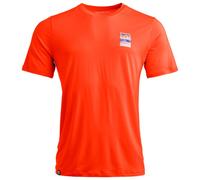 Ortovox - 140 Cool Mountain Gradient T-Shirt - Merinoshirt, Gr. S, orange (HotOrange)