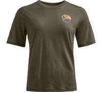 Ortovox 140 Cool Round Landscape Damen T-Shirts oliv Größe XS Trekking Atmungsaktiv Merinowolle