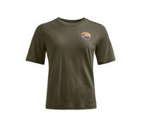 Ortovox Damen 140 Cool Round Landscape T-Shirt (Größe XS, oliv)