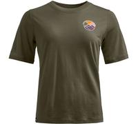 Ortovox Damen T-Shirt 140 Cool Round Landscape Merinoshirt Dark Wild Herbs Größe XL