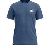 Ortovox 140 Cool Triangle Herren T-Shirts blau Größe XXL Trekking Schnell trocknend Lyocell (Tencel™) | Merinowolle