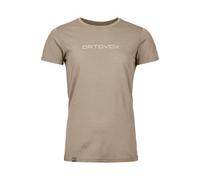 Ortovox - Women's 150 Cool Brand T-Shirt - Merinoshirt, Gr. L, beige (DarkLinen)