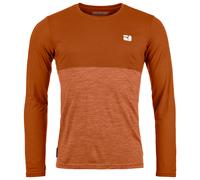 Ortovox - 150 Cool Logo L/S - Merinoshirt, Gr. M, braun (BristleBrown)