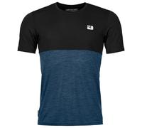 Ortovox - 150 Cool Logo T-Shirt - Merinoshirt, Gr. XL, blau/schwarz (BlackRavenII)
