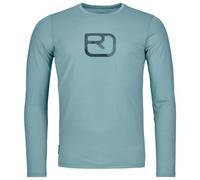 Ortovox - 150 Cool Mountain Silhouette L/S - Merinoshirt, Gr. L, türkis (GlacierGrey)