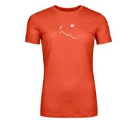 Ortovox Damen 150 Cool Peak Focus T-Shirt (Orange, Gr.: XL)