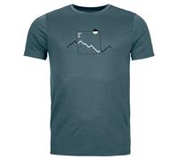 Ortovox - 150 Cool Peak Focus T-Shirt - Merinoshirt, Gr. S, grau (DarkArcticGrey)