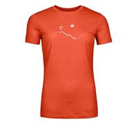 Ortovox Damen 150 Cool Peak Focus T-Shirt (Orange, Gr.: XL)