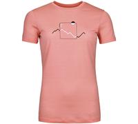 Ortovox - Women's 150 Cool Peak Focus T-Shirt - Merinoshirt, Gr. L, rot (Blossom)