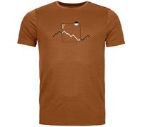 Ortovox 150 Cool Peak Focus TS - T-Shirt - Herren S Brown
