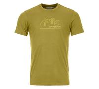 Ortovox Herren 150 Cool Vintage Badge T-Shirt (Gelb, Gr.: S)