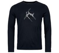 Ortovox - 185 Merino Mountain Cutout L/S - Merinoshirt, Gr. S, schwarz (BlackRaven)