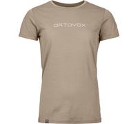 Ortovox - Women's 150 Cool Brand T-Shirt - Merinoshirt, Gr. S, beige (DarkLinen)
