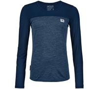 Ortovox - Women's 150 Cool Logo L/S - Merinoshirt, Gr. XL, blau (DeepOcean)