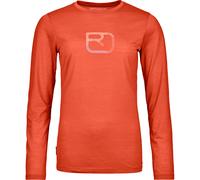 Ortovox Damen 150 Cool Mtn Silhouette Longsleeve (Größe L, rot)