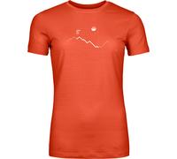 Ortovox Damen 150 Cool Peak Focus T-Shirt (Orange, Gr.: M)