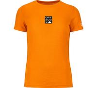 Ortovox Damen 185 Merino Square T-Shirt (Größe XS, orange)