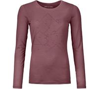 ORTOVOX Damen Shirt 185 MERINO TANGRAM LS W (86067) L mountain rose