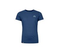 Ortovox 120 Cool Tec MTN Stripe Shirt Women L blue nunatak