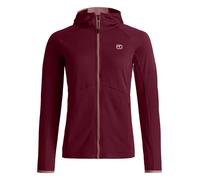 Ortovox FLEECE LIGHT GRID HOODY Damen Fleece-Hoody rot M