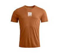 Ortovox Herren 120 Cool Tec Abstract T-Shirt (Größe XXL, braun)