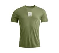 Ortovox Herren 120 Cool Tec Abstract T-Shirt (Größe L, gruen)