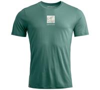 Ortovox Herren 120 Cool Tec Abstract T-Shirt (Größe S, tuerkis)