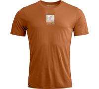 Ortovox - 120 Cool Tec Abstract T-Shirt - Merinoshirt, Gr. XL, braun (BristleBrown)