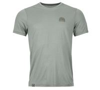 Ortovox - 120 Cool Tec Mountain Stripe T-Shirt - Merinoshirt, Gr. L, grün (GreenSage)