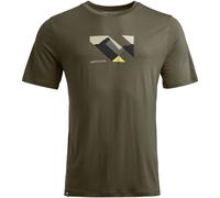 Ortovox Herren 140 Cool Landscape T-Shirt (Größe XXL, oliv)