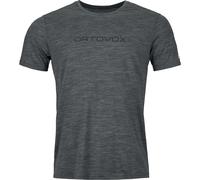ORTOVOX 150 Cool Brand Ts M Unterhemd, Schwarze Stahlmischung, M