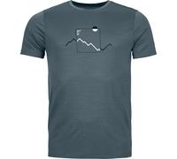 Ortovox - 150 Cool Peak Focus T-Shirt - Merinoshirt, Gr. M, grau (DarkArcticGrey)