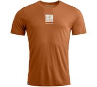 Ortovox Herren 120 Cool Tec Abstract T-Shirt (Größe L, braun)