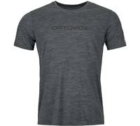 Ortovox - 150 Cool Brand T-Shirt - Merinoshirt, Gr. XL, grau (BlackSteelBlend)