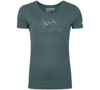 Ortovox - Women's 150 Cool Vintage Badge T-Shirt - Merinoshirt, Gr. M, blau (DarkArcticGrey)