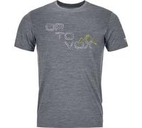 ORTOVOX Herren Shirt 185 MERINO TANGRAM LOGO TS M (83062) S grey blend