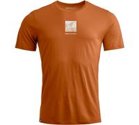 Ortovox - Leichtes Technisches Wander-T-Shirt - Herren - 120 Cool Tec Abstract T-shirt M Bristle Brown - 120 Cool Tec Abstract T-shirt M Braun M